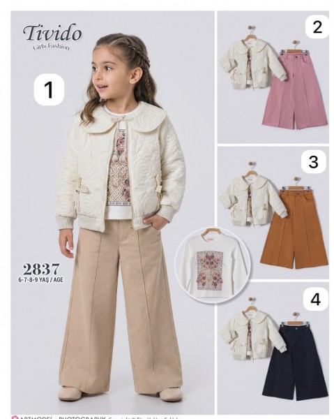 Костюм Тройка Для Девочки Tivido (6-7-8-9лет) 