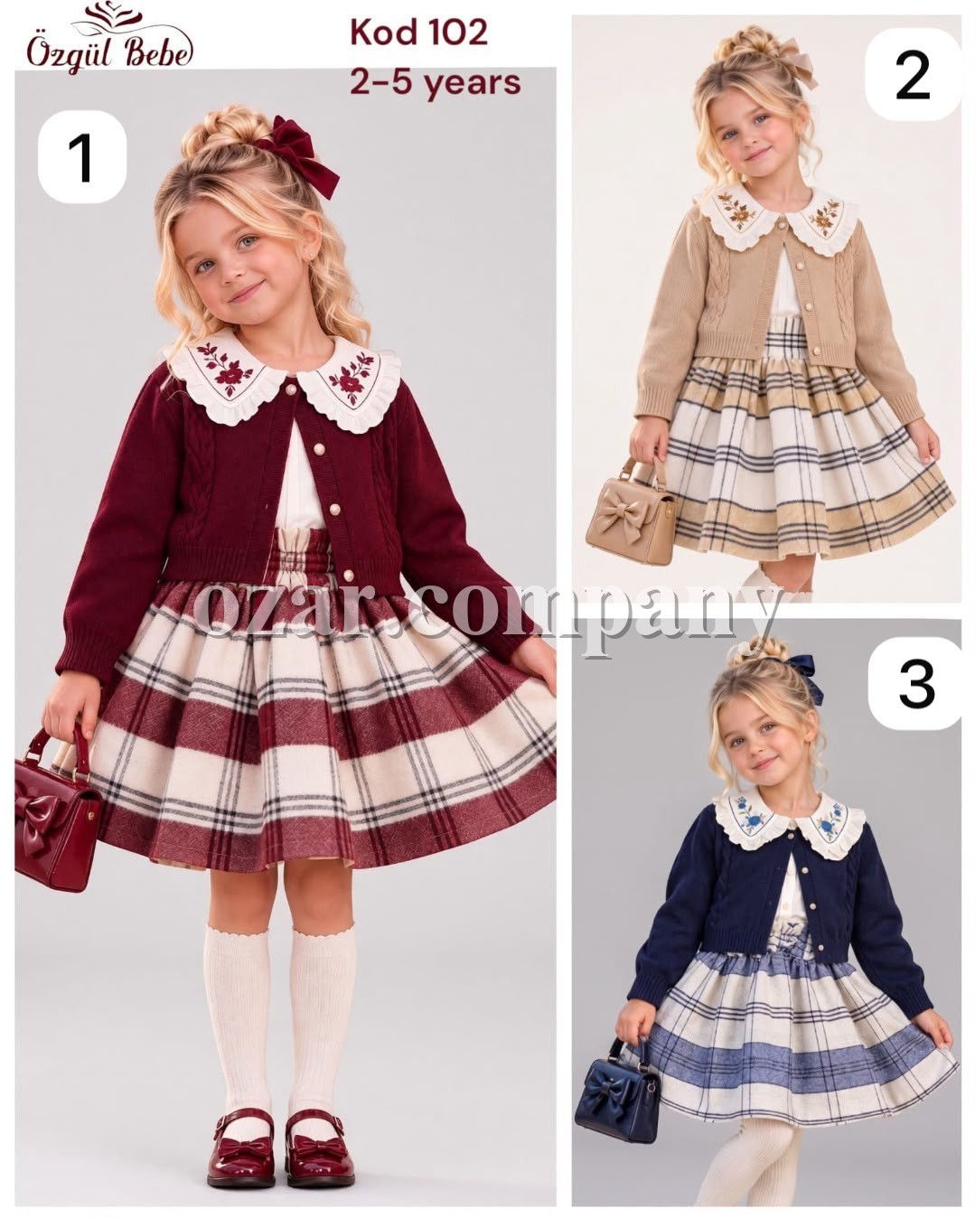 Костюм Тройка Для Девочки Ozgul Bebe (2-3-4-5лет)