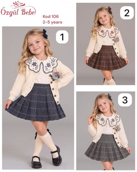 Костюм Тройка Для Девочки Ozgul Bebe (2-3-4-5лет)