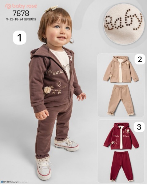 Костюм Тройка Для Девочки Baby Rose (9-12-18-24мес.)