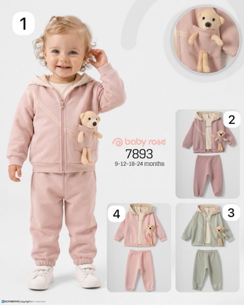 Костюм Тройка Для Девочки Baby Rose (9-12-18-24мес.)