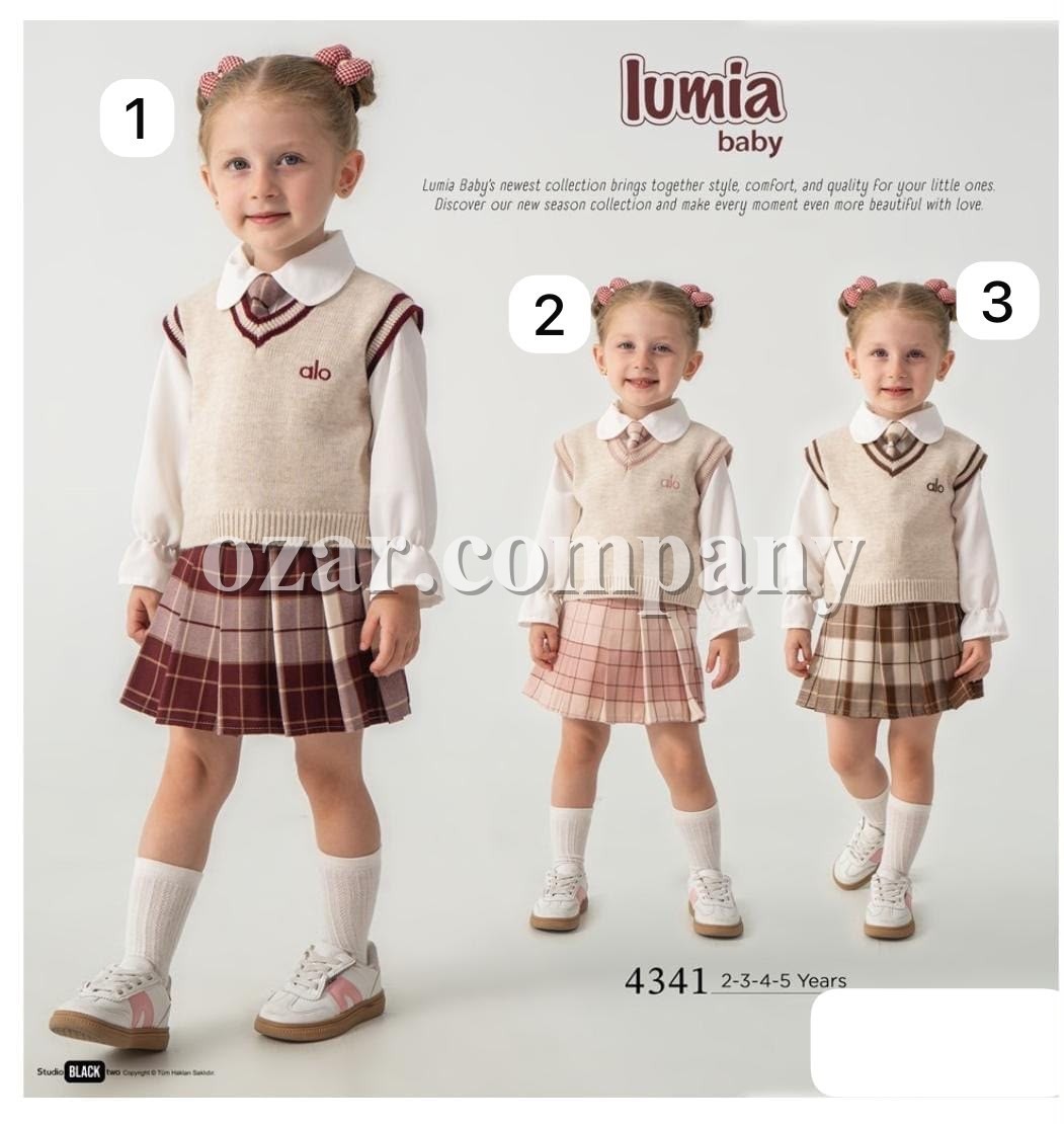 Костюм Тройка Для Девочки Lumia (2-3-4-5лет)