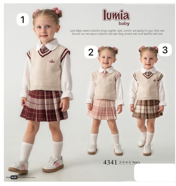 Костюм Тройка Для Девочки Lumia (2-3-4-5лет)