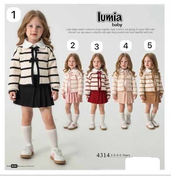 Костюм Тройка Для Девочки Lumia (2-3-4-5лет)