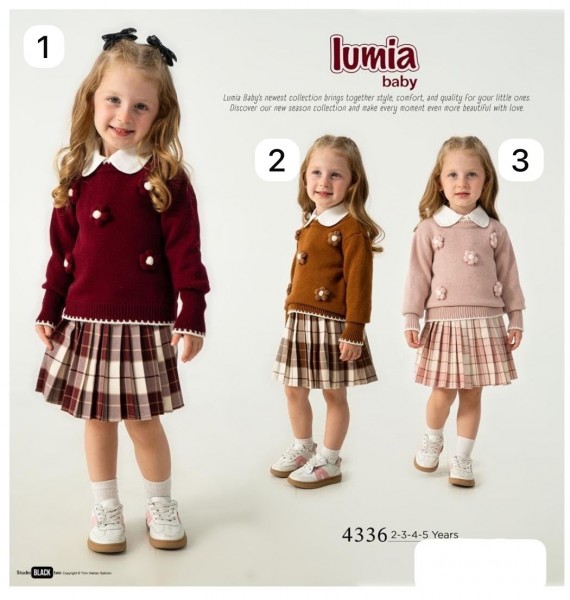 Костюм Тройка Для Девочки Lumia (2-3-4-5лет)
