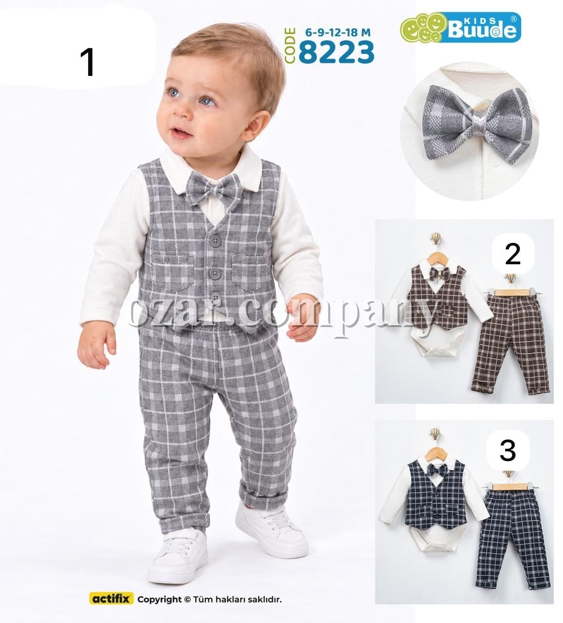 Костюм Тройка Для Мальчика Buude Kids (6-9-12-18мес.)