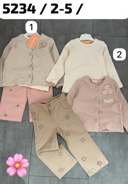 Костюм Тройка Для Девочки Baby Rose (2-3-4-5лет)