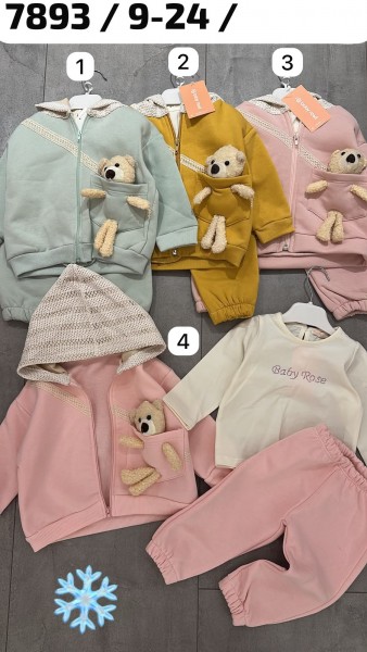 Костюм Тройка Для Девочки Baby Rose (9-12-18-24мес.)
