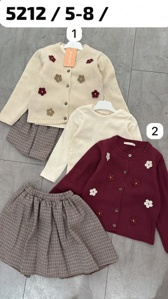 Костюм Тройка Для Девочки Baby Rose (5-6-7-8лет) 