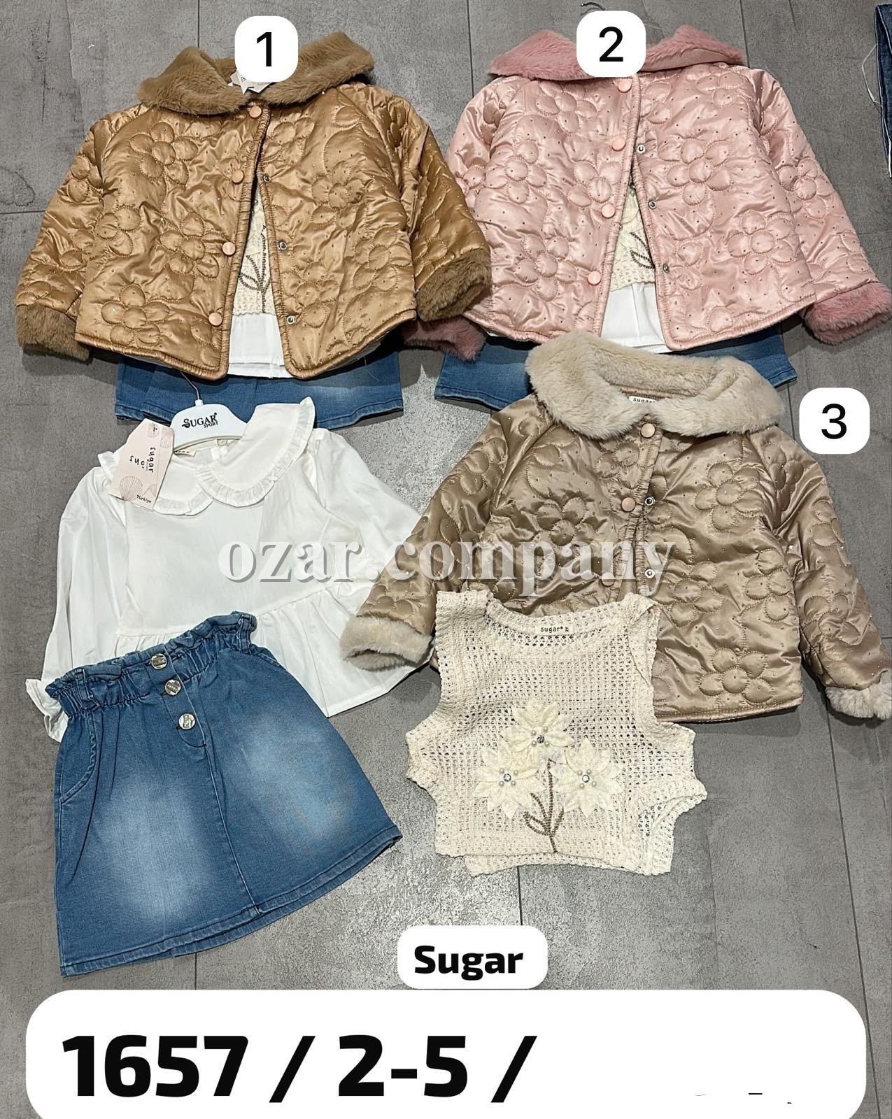 Костюм Тройка Для Девочки Sugar (2-3-4-5лет)