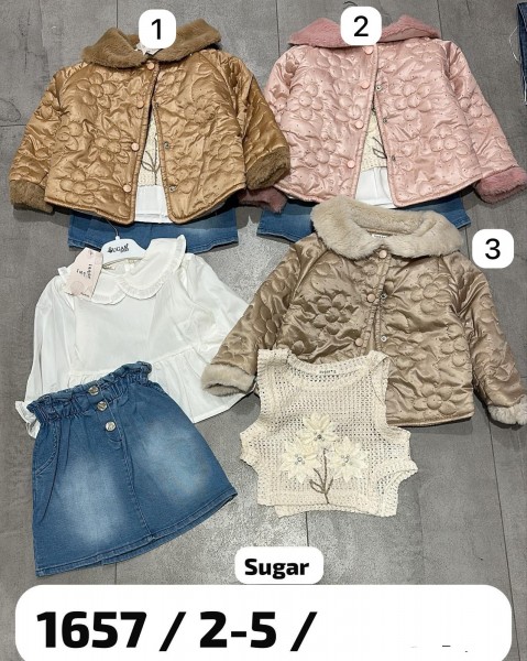 Костюм Тройка Для Девочки Sugar (2-3-4-5лет)