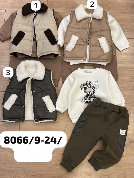 Утеплённый Костюм Тройка Для Мальчика Jikko Baby (12-18-24мес.)