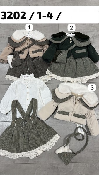 Костюм Тройка Для Девочки Mia Luce (1-2-3-4лет) 
