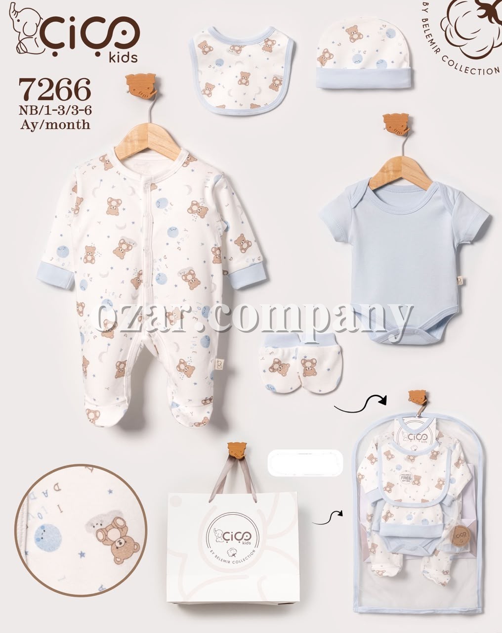 Комплект Для Мальчика Cico Kids (1-3/3-6мес.)