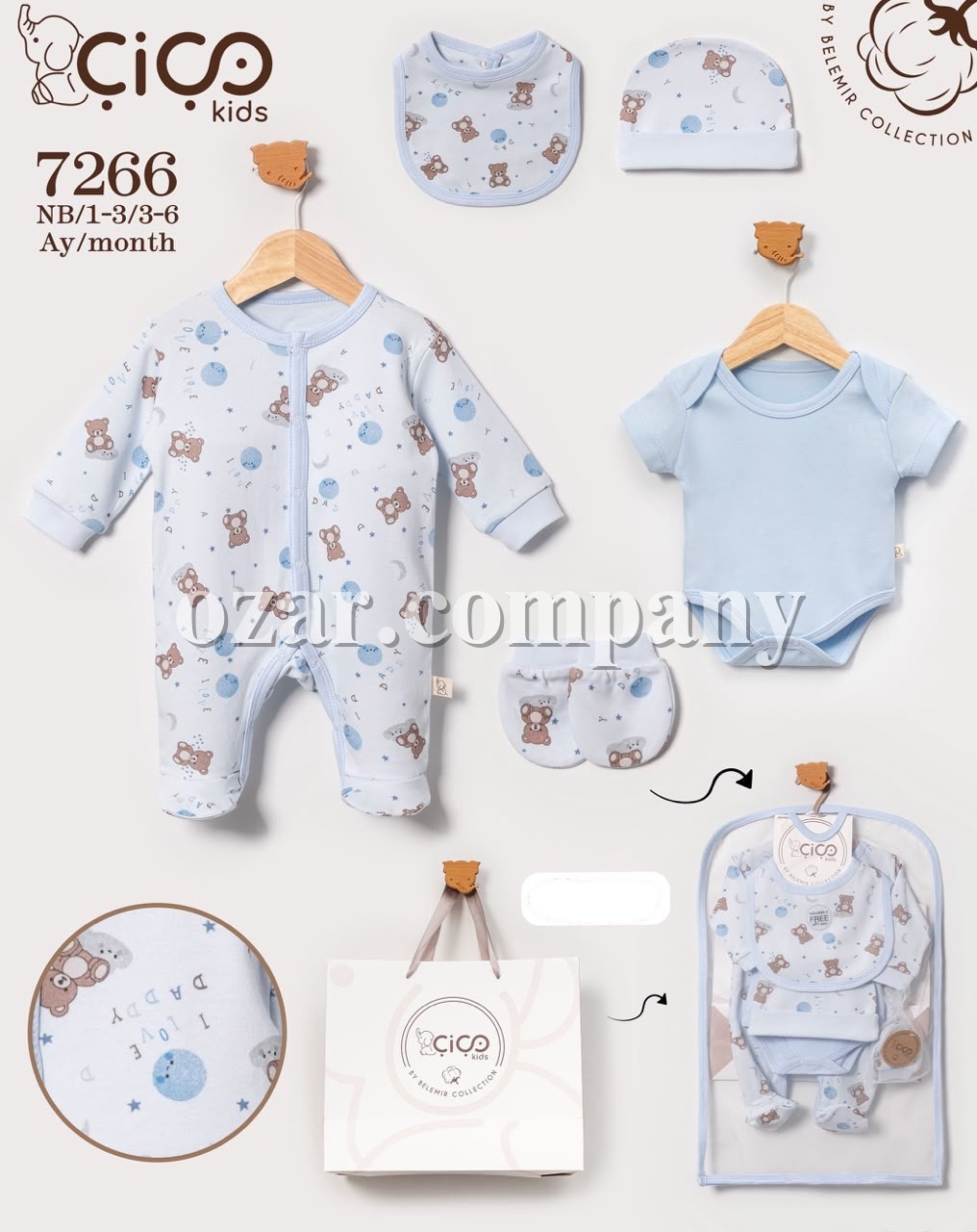 Комплект Для Мальчика Cico Kids (1-3/3-6мес.)