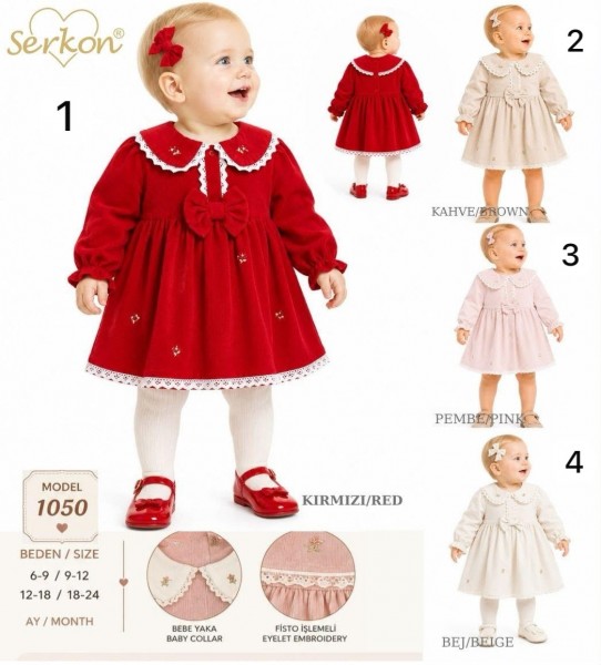 Платье Для Девочки Serkon (6-9/9-12/12-18/18-24мес.)