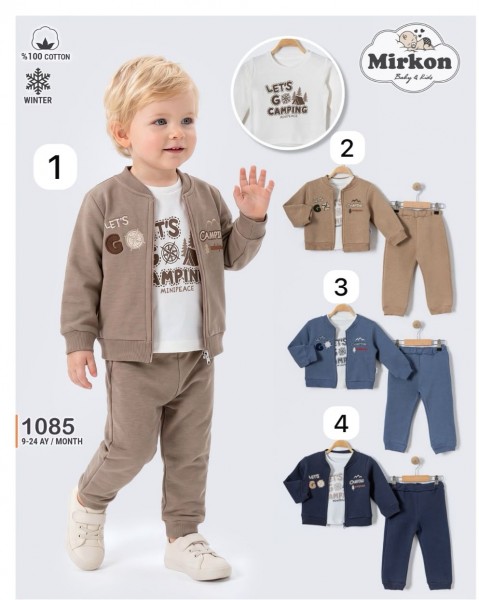 Костюм Тройка На Флисе Для Мальчика Mirkon Baby (9-12-18-24мес.)