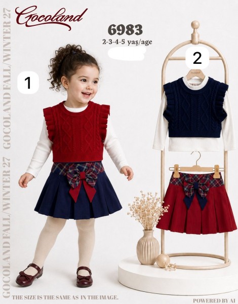 Костюм Тройка Для Девочки Cocoland (2-3-4-5лет)