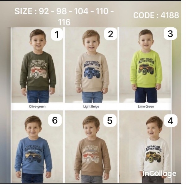 Свитшот Для Мальчика Bayfigo (2-3-4-5-6лет) 