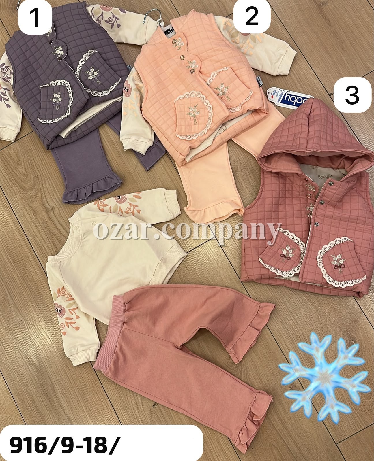 Костюм Тройка Для Девочки Babyhi (9-12-18мес.)