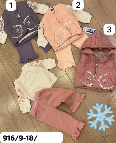 Костюм Тройка Для Девочки Babyhi (9-12-18мес.)