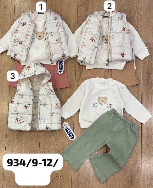 Костюм Тройка Для Девочки Babyhi (9-12-18мес.)