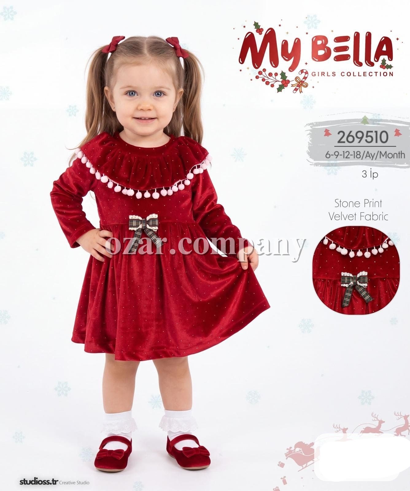 Платье Для Девочки My Bella (6-9-12-18мес.)