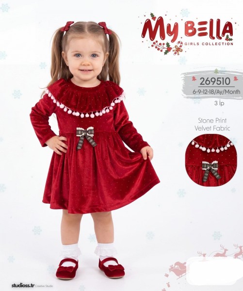 Платье Для Девочки My Bella (6-9-12-18мес.)