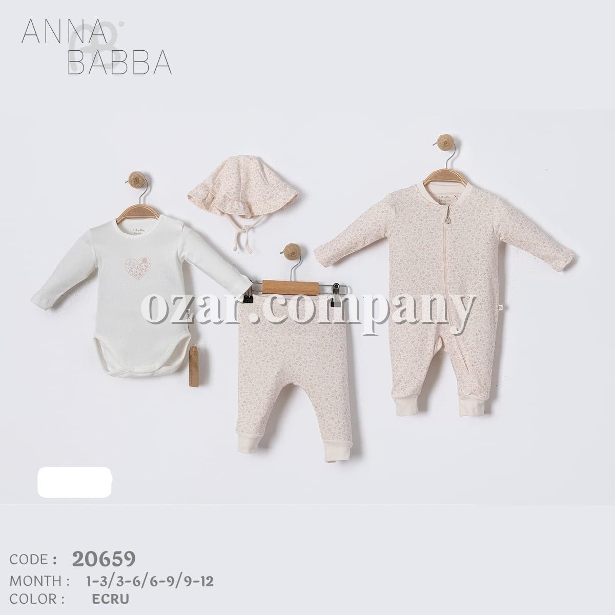 Комплект Для Девочки Anna Babba (1-3/3-6/6-9/9-12мес.)