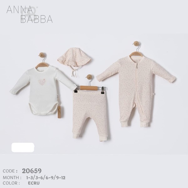 Комплект Для Девочки Anna Babba (1-3/3-6/6-9/9-12мес.)