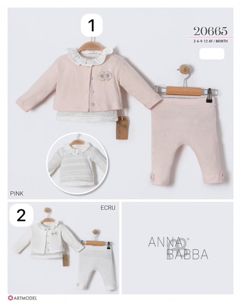 Костюм Тройка Для Девочки Anna Babba (3-6-9-12мес.)
