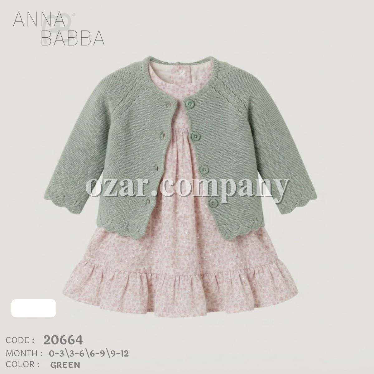 Платье Для Девочки Anna Babba (0-3/3-6/6-9/9-12мес.) 