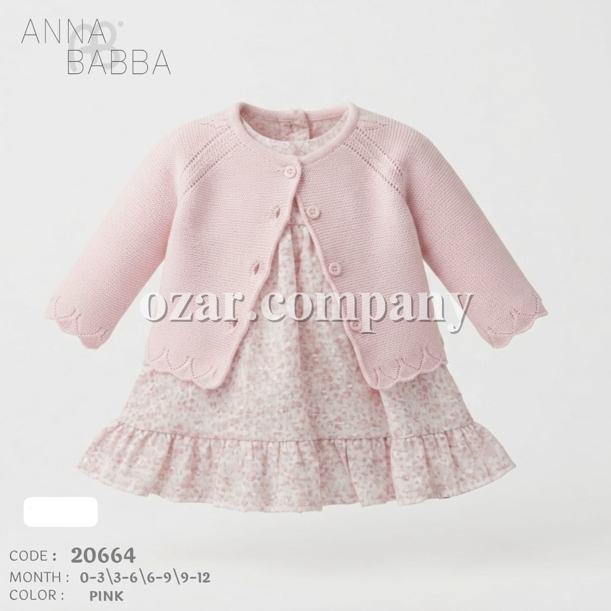 Платье Для Девочки Anna Babba (0-3/3-6/6-9/9-12мес.) 
