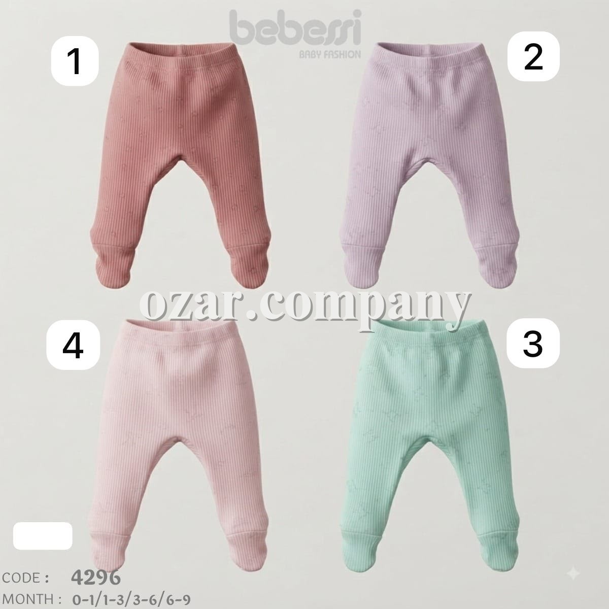 Ползунки Для Девочки Bebessi (0-1/1-3/3-6/6-9мес.)