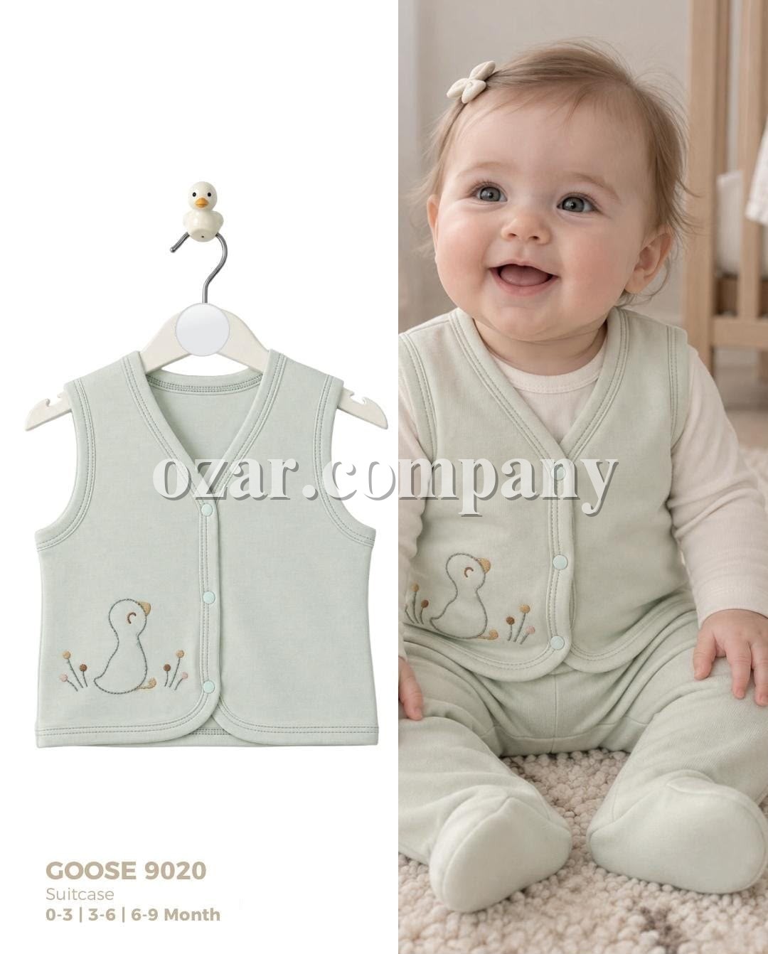 Жилетка Для Новорождённых Cocosiss (0-3/3-6/6-9мес.)