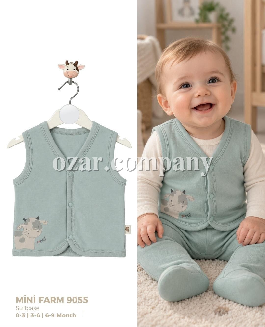 Жилетка Для Новорождённых Cocosiss (0-3/3-6/6-9мес.)