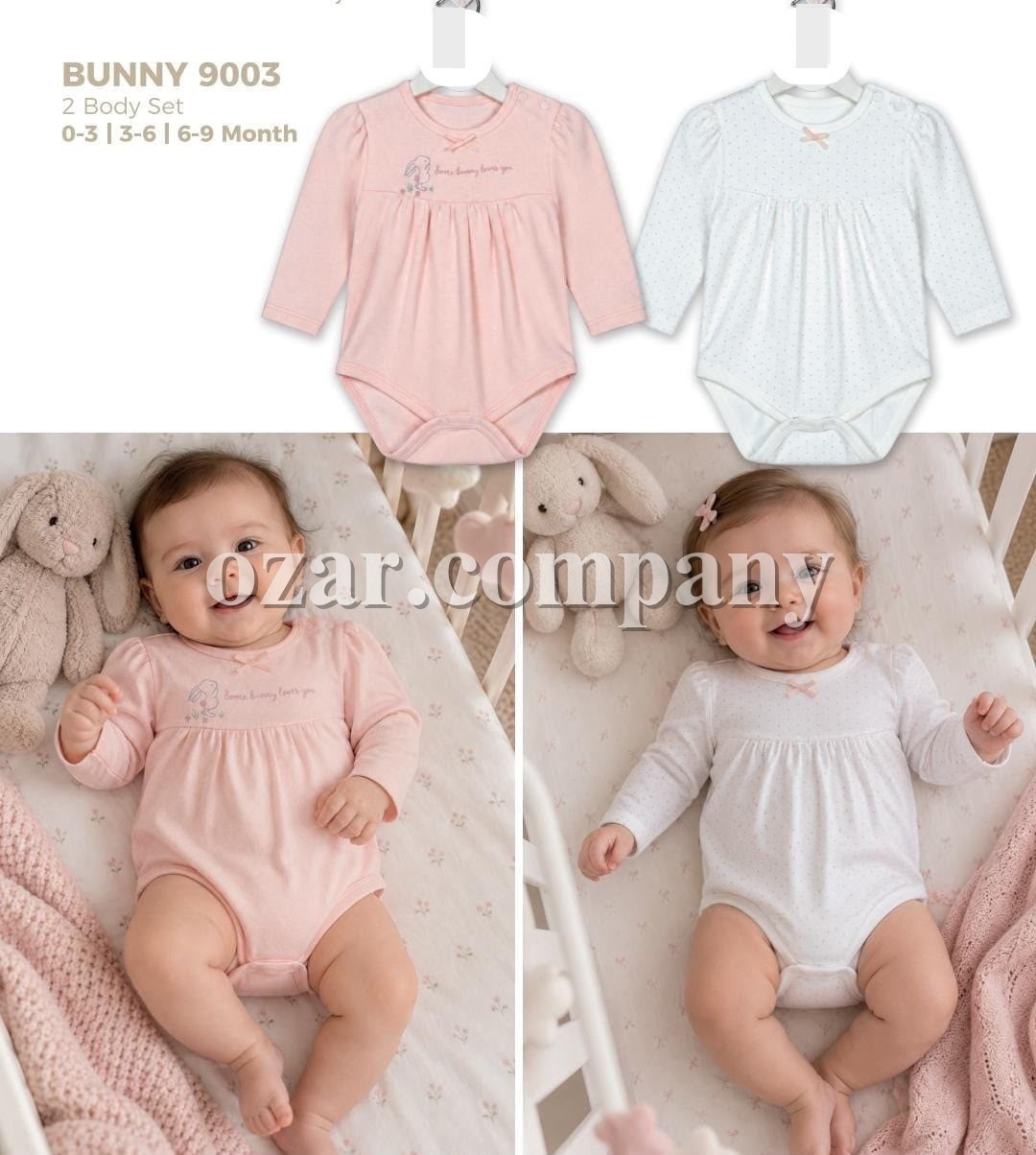Папа Бодиков Для Девочки Cocosiss (0-3/3-6/6-9мес. по 2 шт.)