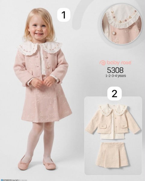Костюм Тройка Для Девочки Baby Rose (1-2-3-4лет) 