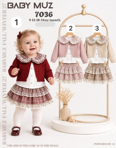 Костюм Тройка Для Девочки Baby Muz (9-12-18-24мес.)