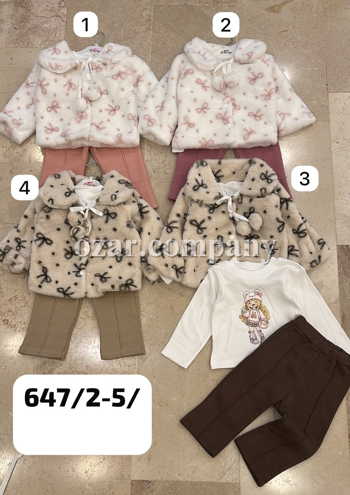 Утеплённый Костюм Тройка Для Девочки Mini Clup (2-3-4-5лет)