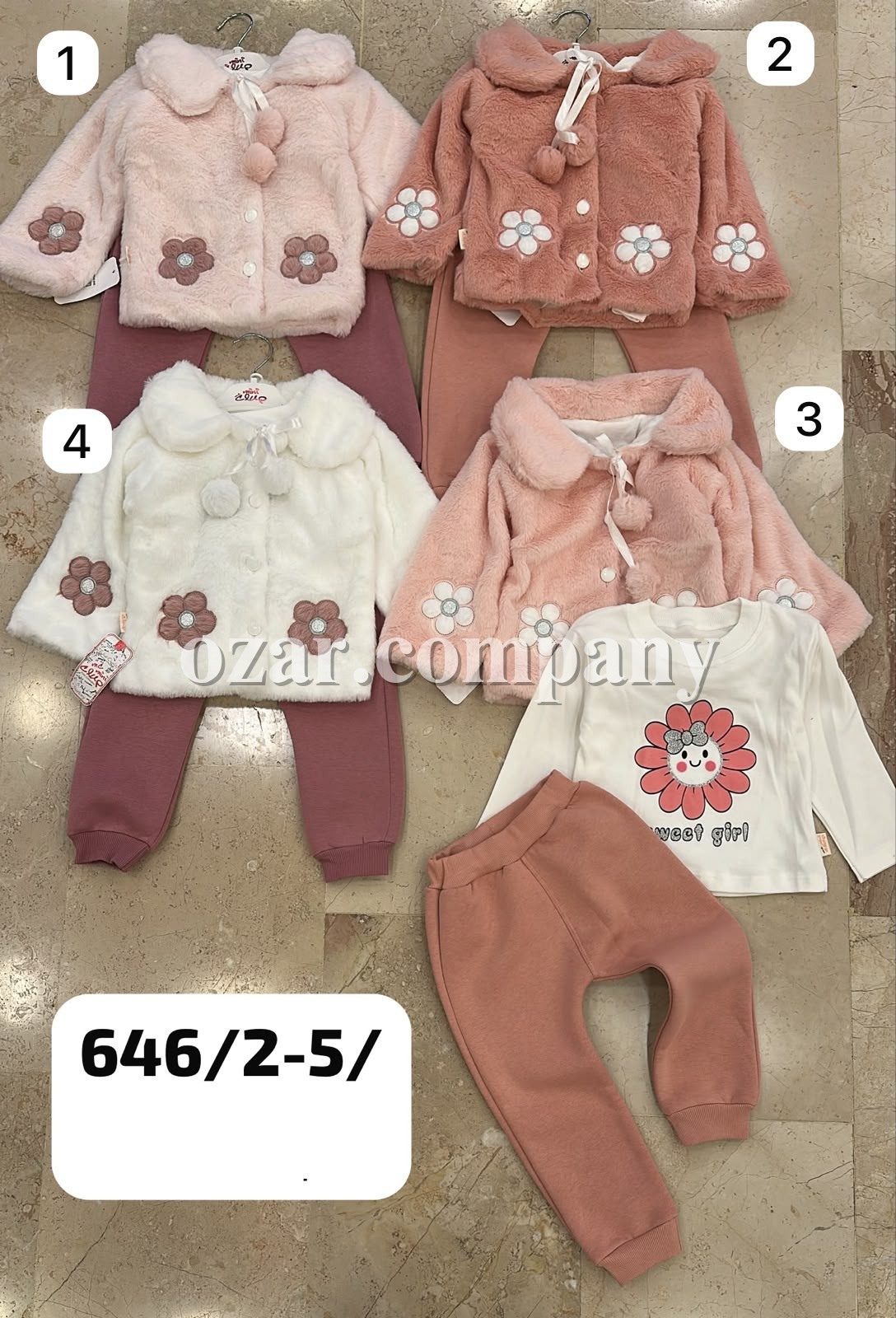 Утеплённый Костюм Тройка Для Девочки Mini Clup (2-3-4-5лет)