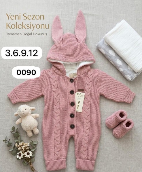 Утеплённый Человечек Для Девочки Berena (3-6-9-12мес.)