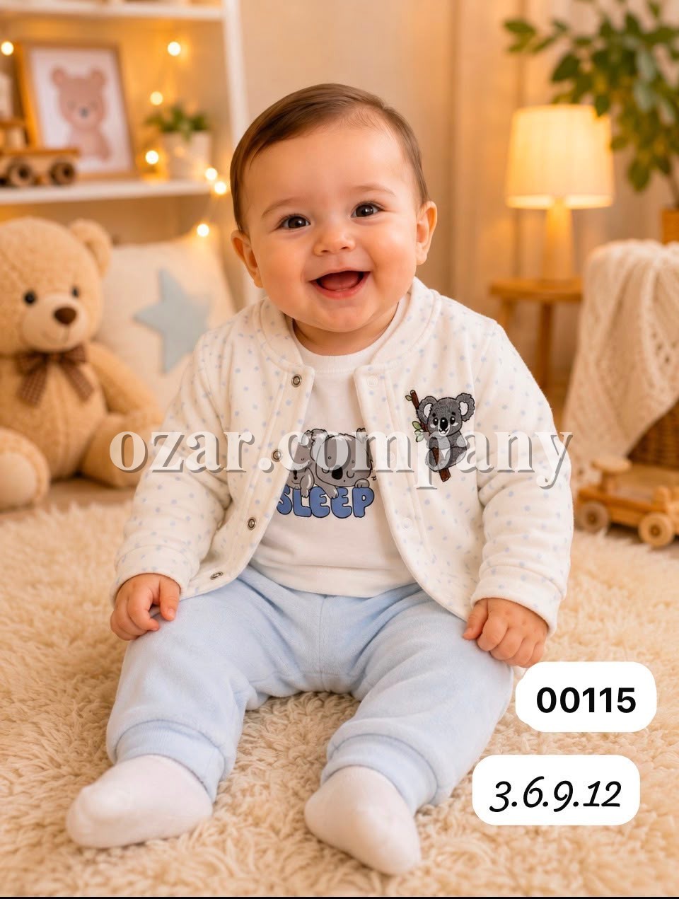 Велюровый Костюм Тройка Для Мальчика Berena (3-6-9-12мес.)