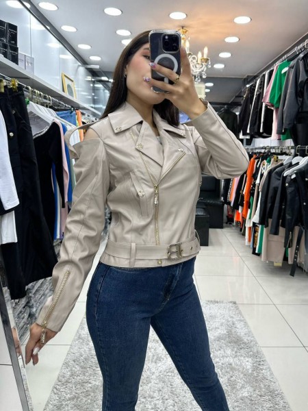 Женский Пиджак Из Эко Кожи Balmain