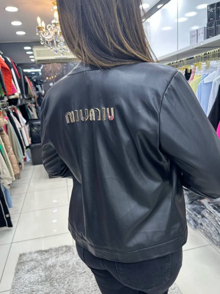 Женский Пиджак Из Эко Кожи Miu Miu