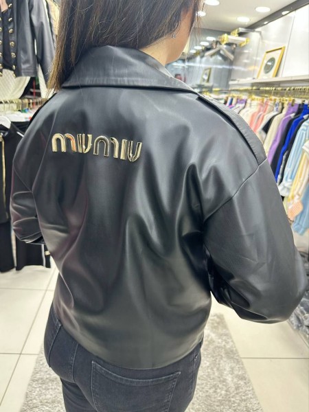 Женский Пиджак Из Эко Кожи Miu Miu