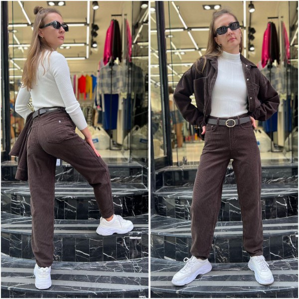 Женские Вельветовые Брюки Euro Fashion