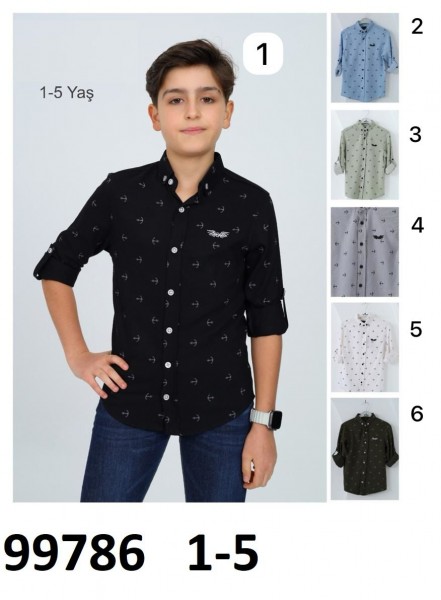 Рубашка Для Мальчика Haknur (1-2-3-4-5лет)