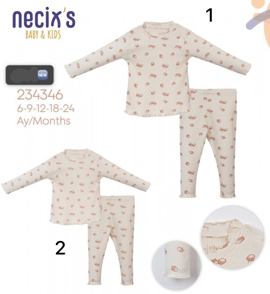 Пижама Для Девочки Necix's (6-9-12-18-24мес)