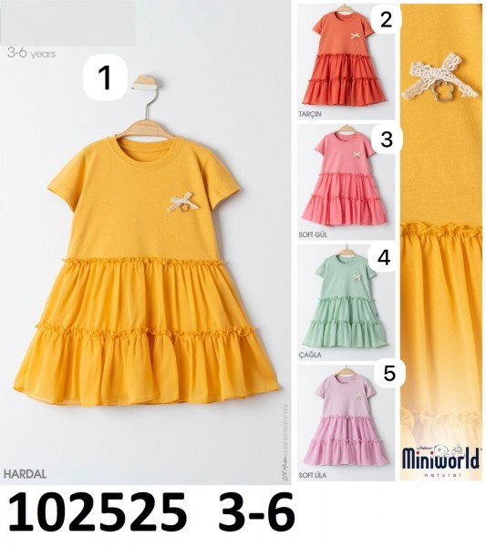 Платье Для Девочки Miniworld (3-4-5-6лет) 